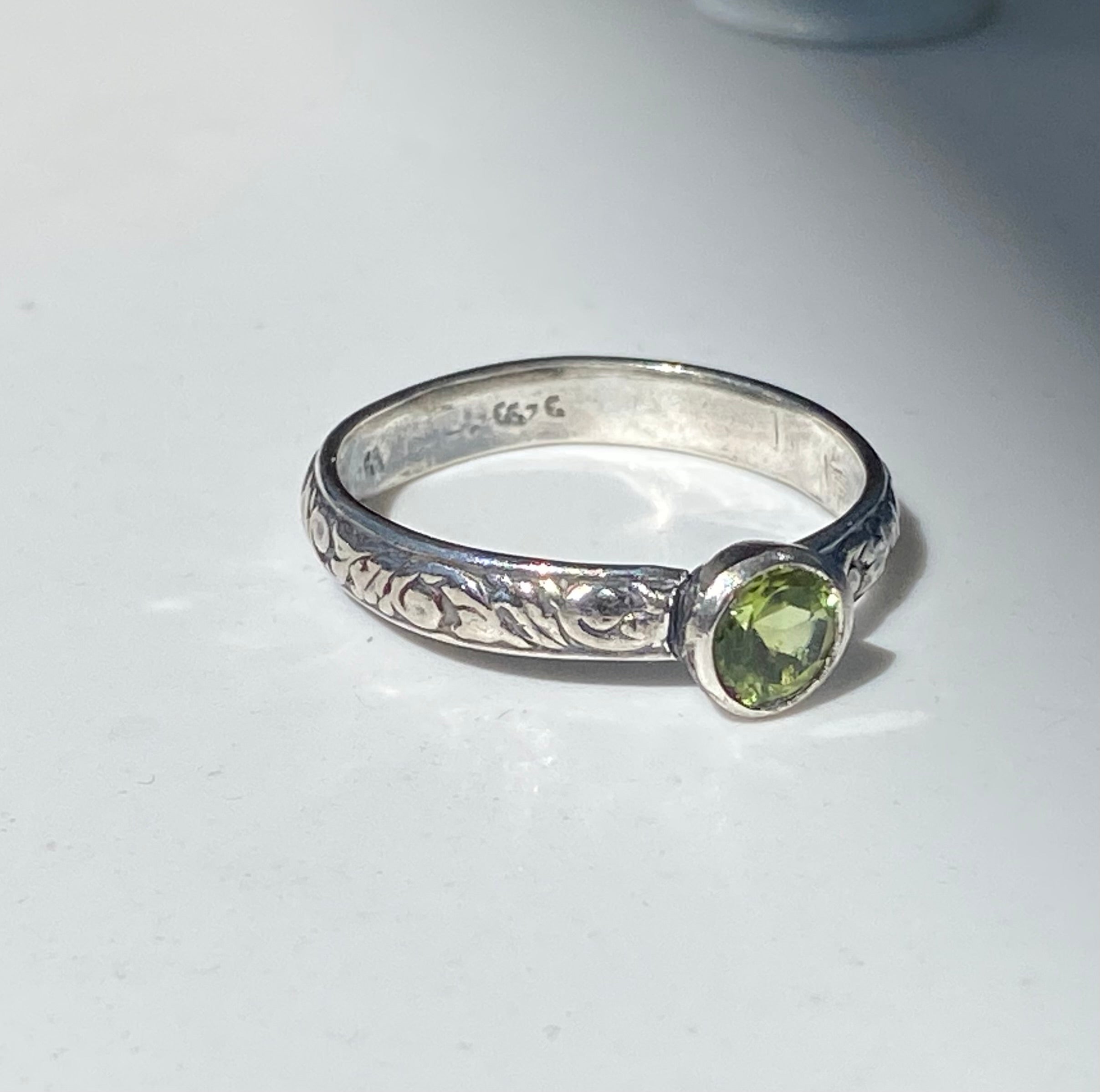 Gemstone Stackable Sterling Silver Rings