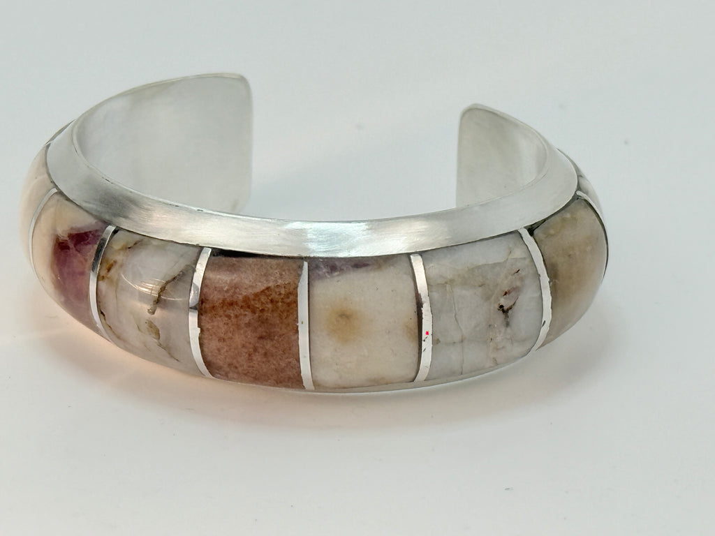 Handmade Sterling Cuff in Muted Colors