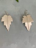 Maple Leaf Sterling Silver Earrings