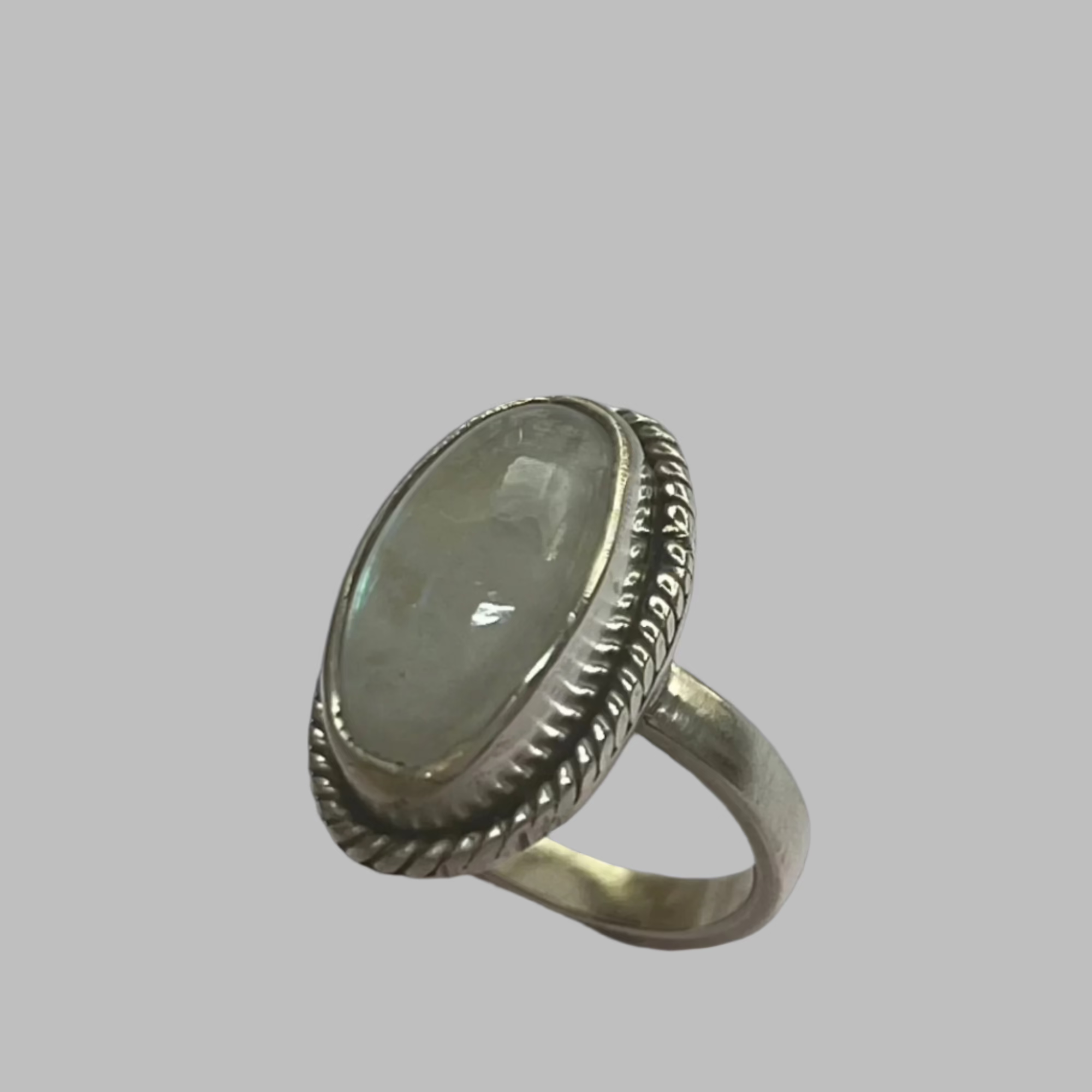 Sterling and moonstone ring size 7.5