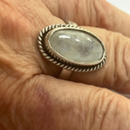 Sterling and moonstone ring size 7.5