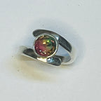 Watermelon Quartz Bypass ring size 7