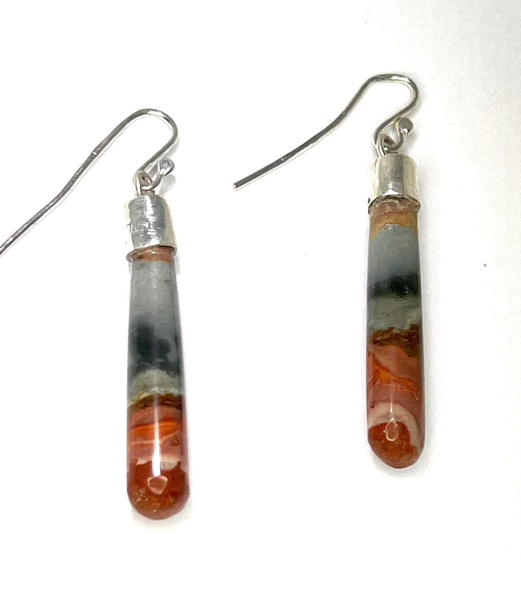 Polychrome Jasper Dangle Earrings