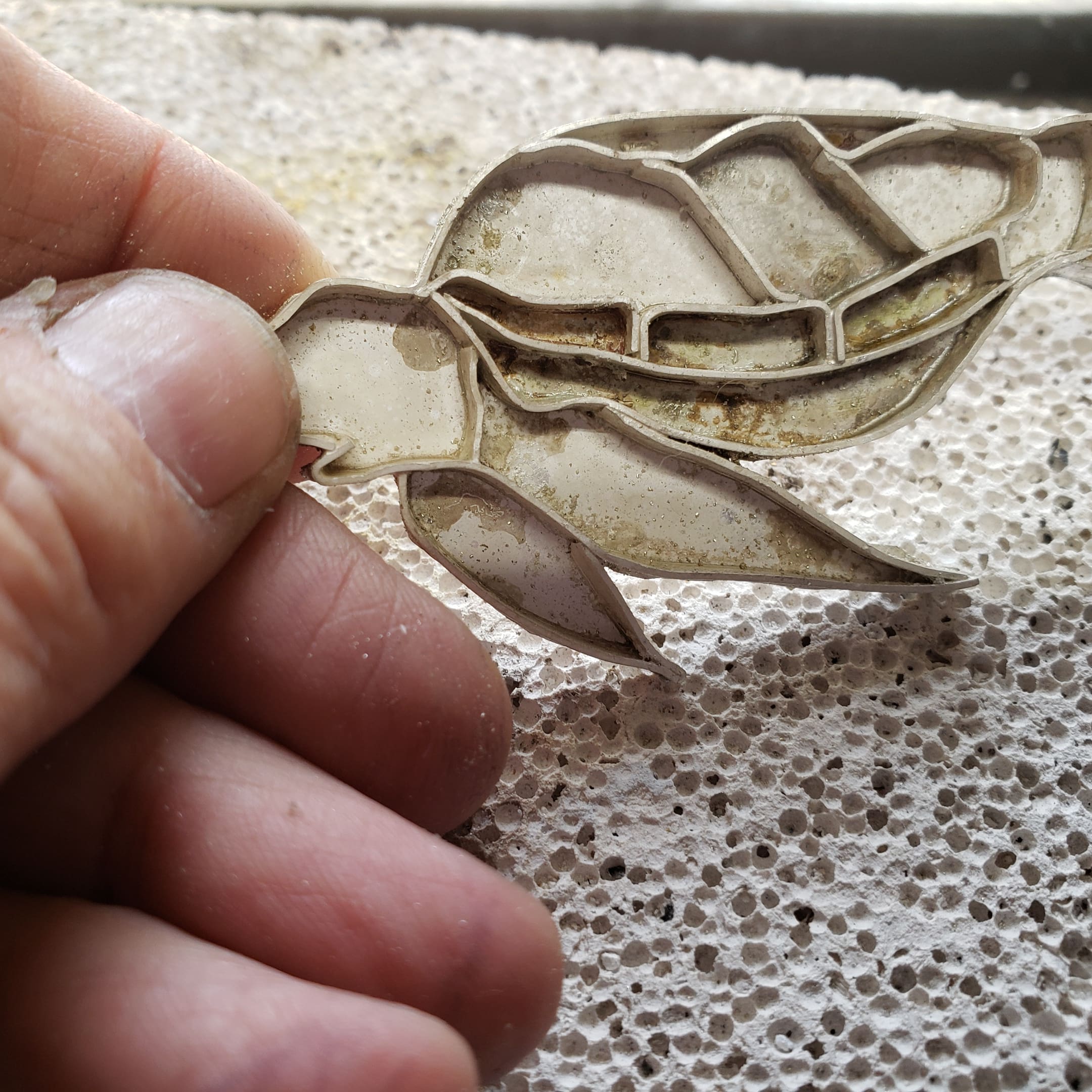 Sea Turtle Stone-Inlaid Brooch