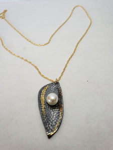 Keum Boo Pendant with Pearl
