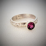 Ruby and Sterling Ring size 5 1/2
