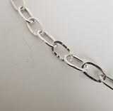 Chunky Unisex Argentium Sterling Silver Hand Fabricated Chain