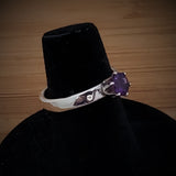 Sweet Sterling and Amethyst Ring Size 6