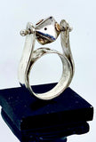 Silver and Gold Fidget Ring size 8