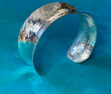 Anticlastic Hand Forged Sterling Silver Cuff