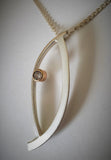 Sterling Silver and 14K Gold Pendant